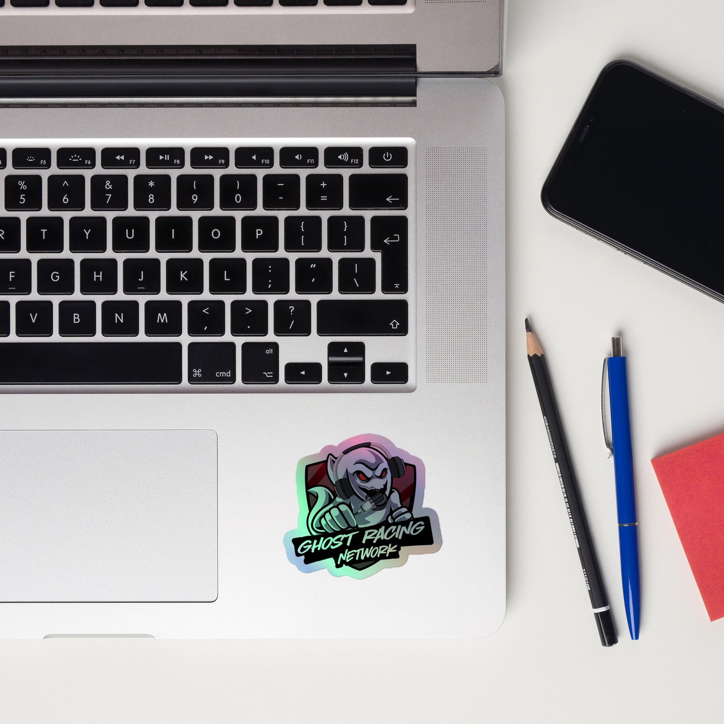 Ghost Racing Network Holographic stickers