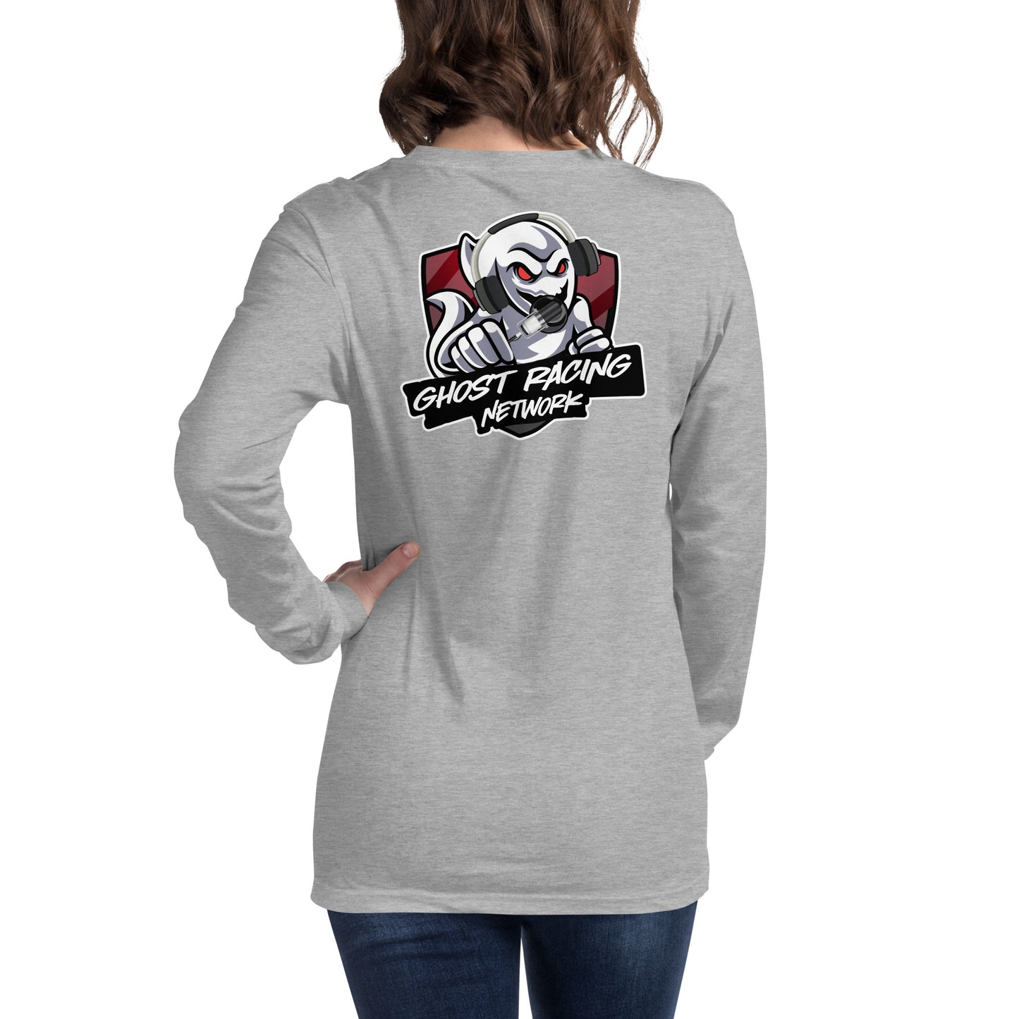 Ghost Racing Network Unisex Long Sleeve Tee | Bella + Canvas 3501