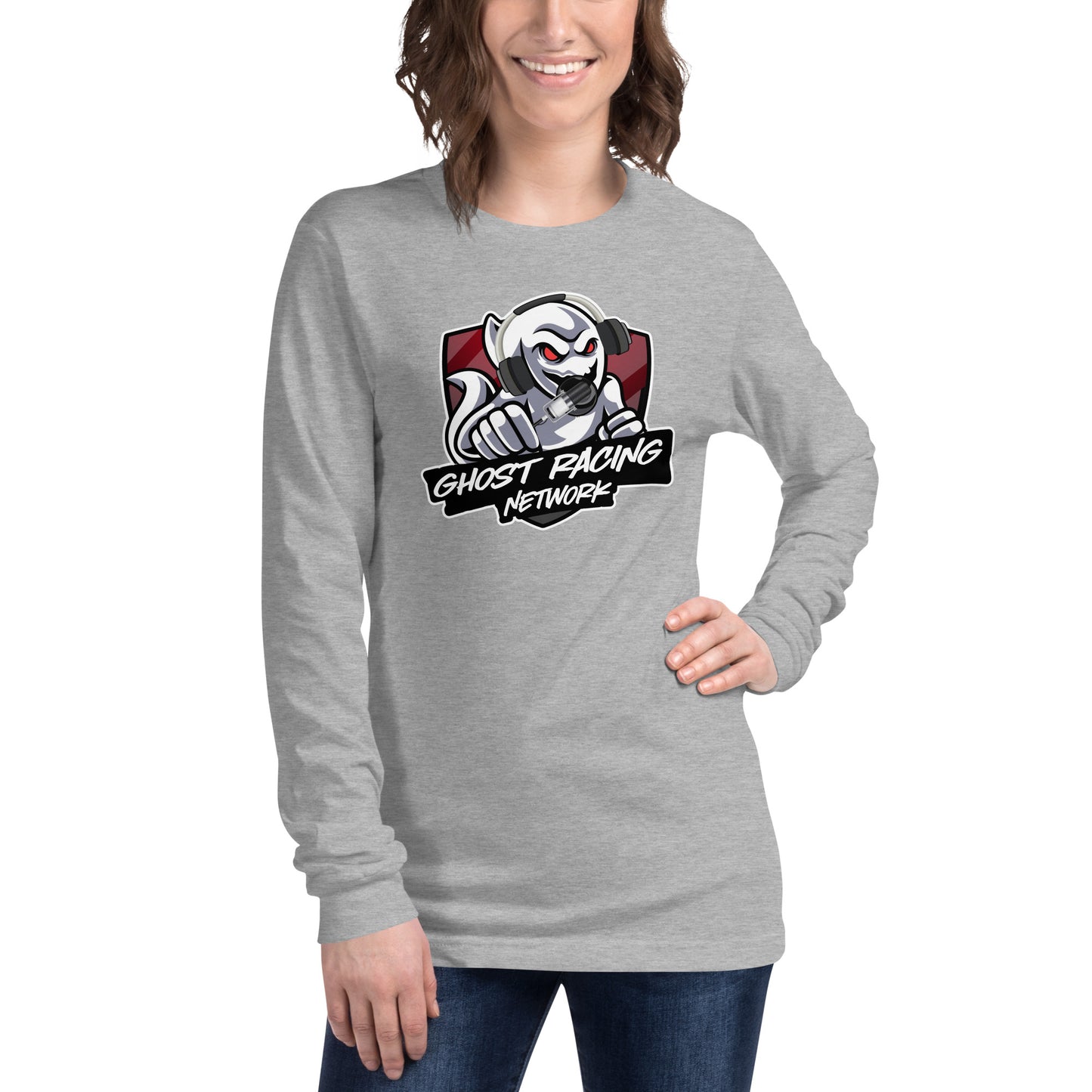 Ghost Racing Network Unisex Long Sleeve Tee | Bella + Canvas 3501