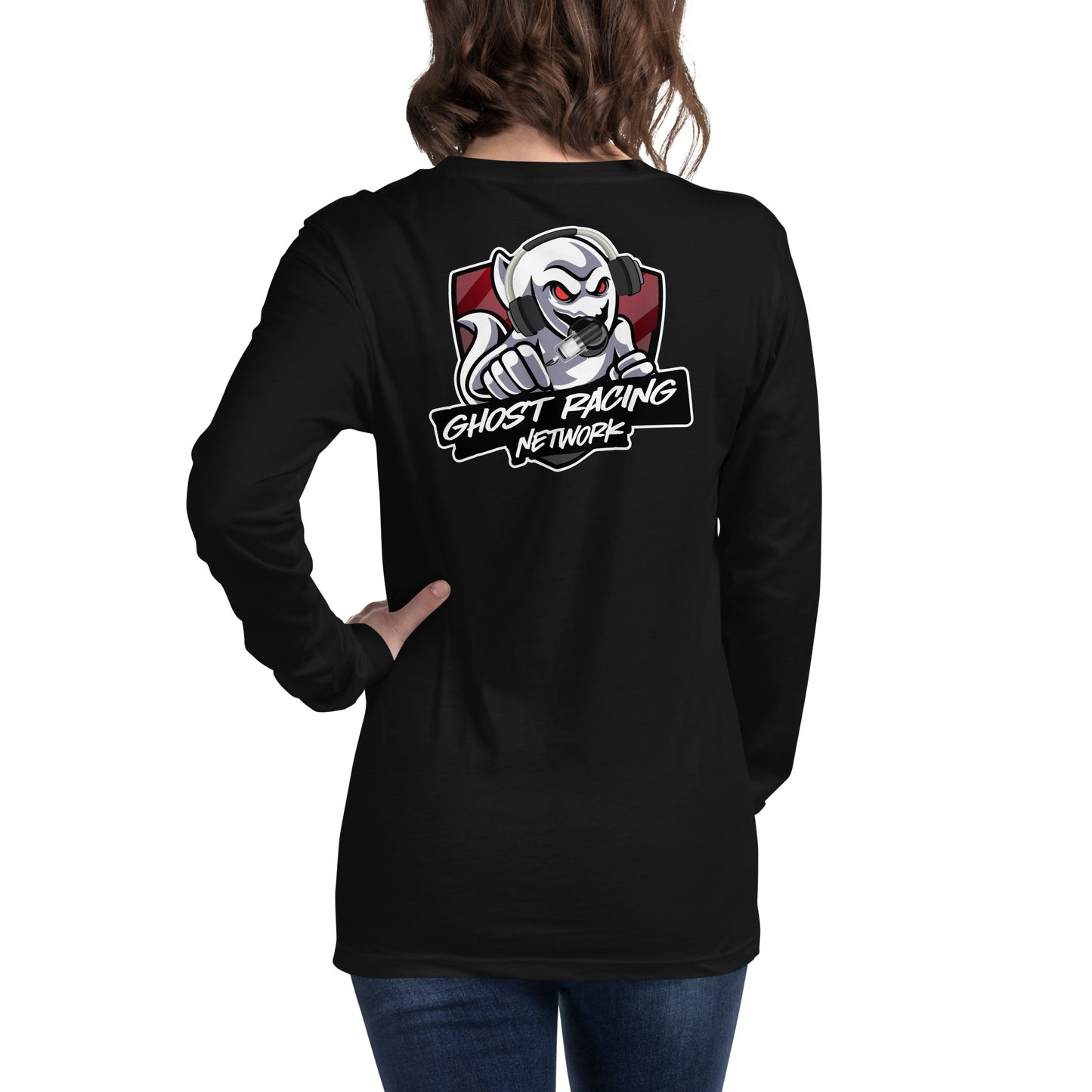 Ghost Racing Network Unisex Long Sleeve Tee | Bella + Canvas 3501