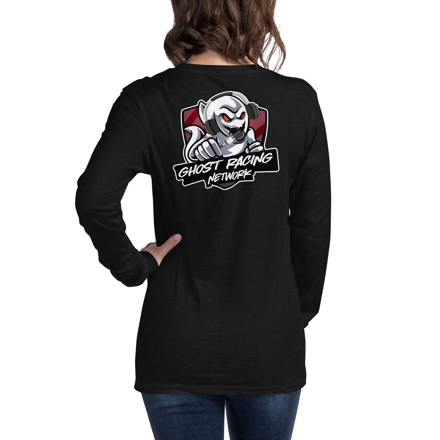 Ghost Racing Network Unisex Long Sleeve Tee | Bella + Canvas 3501