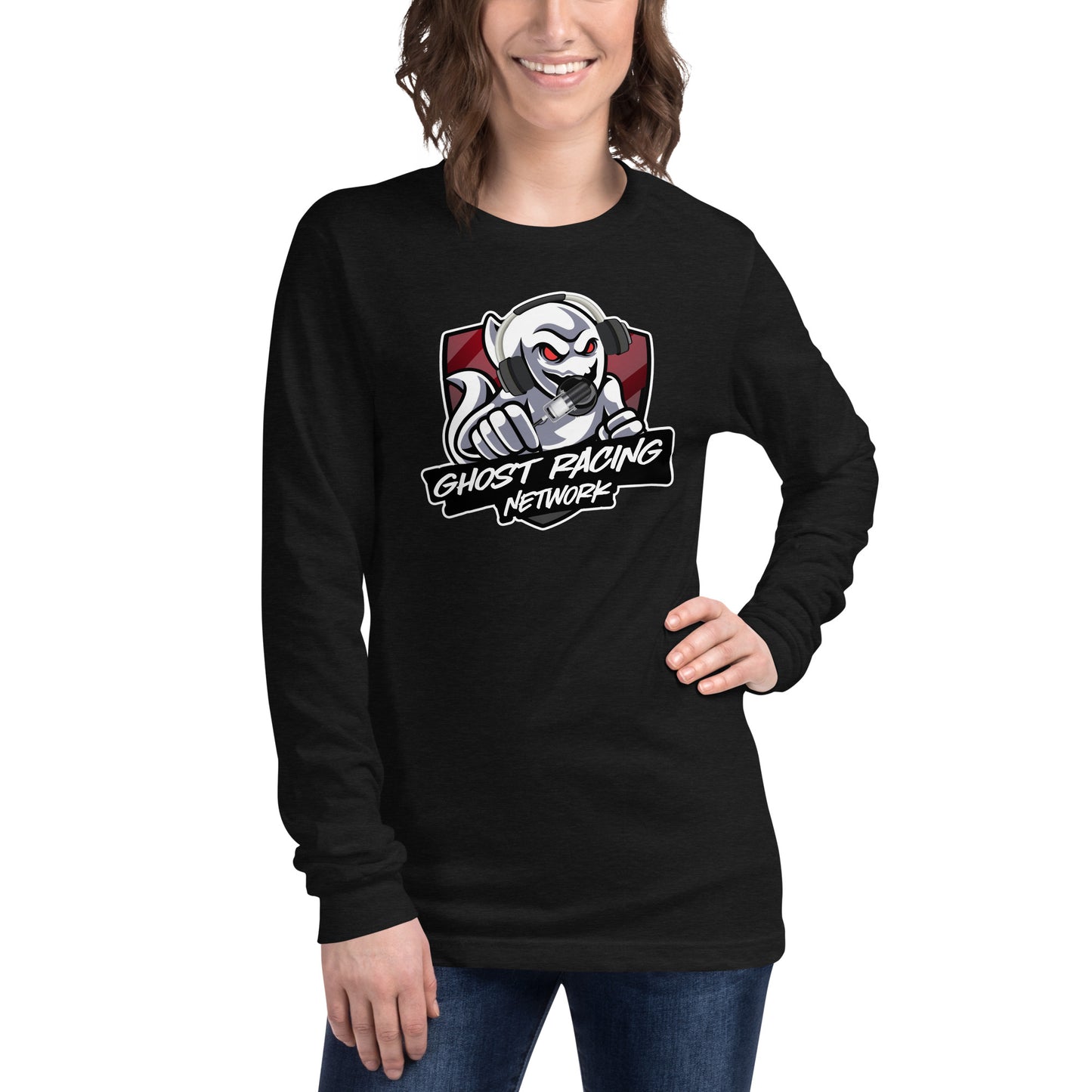 Ghost Racing Network Unisex Long Sleeve Tee | Bella + Canvas 3501