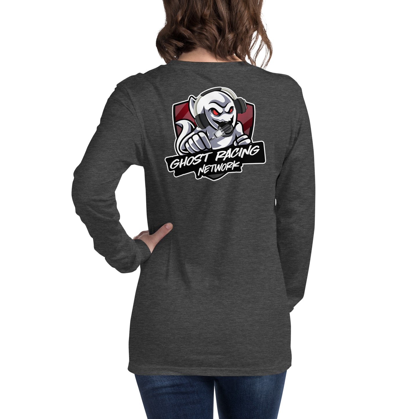 Ghost Racing Network Unisex Long Sleeve Tee | Bella + Canvas 3501