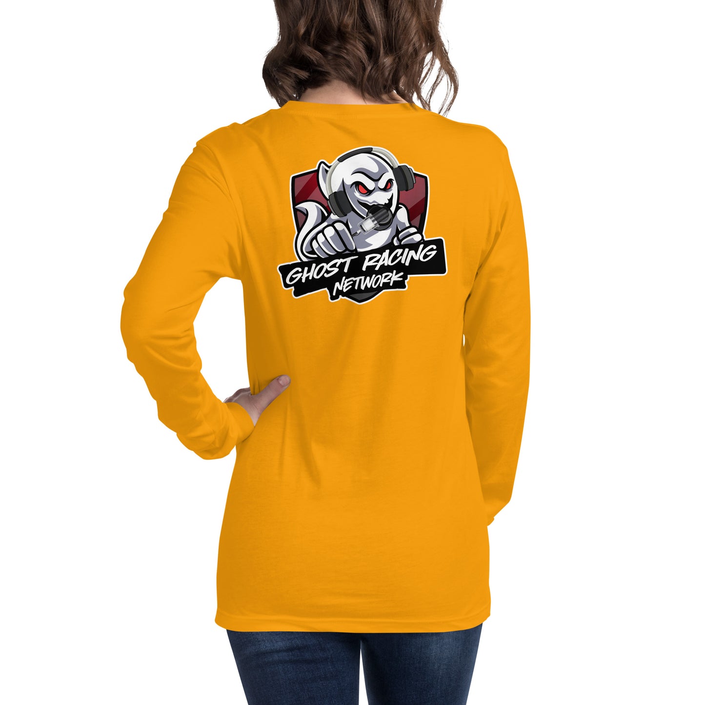 Ghost Racing Network Unisex Long Sleeve Tee | Bella + Canvas 3501