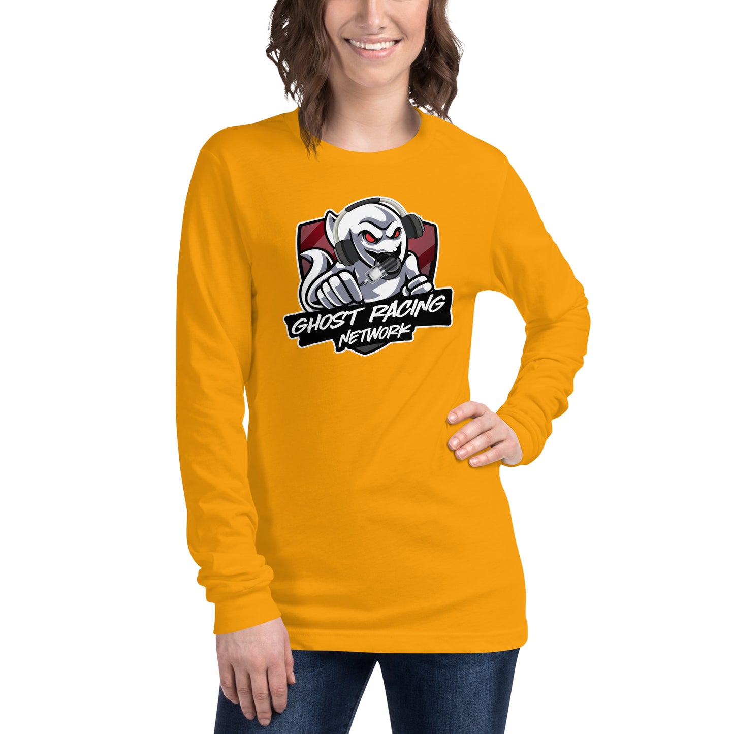 Ghost Racing Network Unisex Long Sleeve Tee | Bella + Canvas 3501