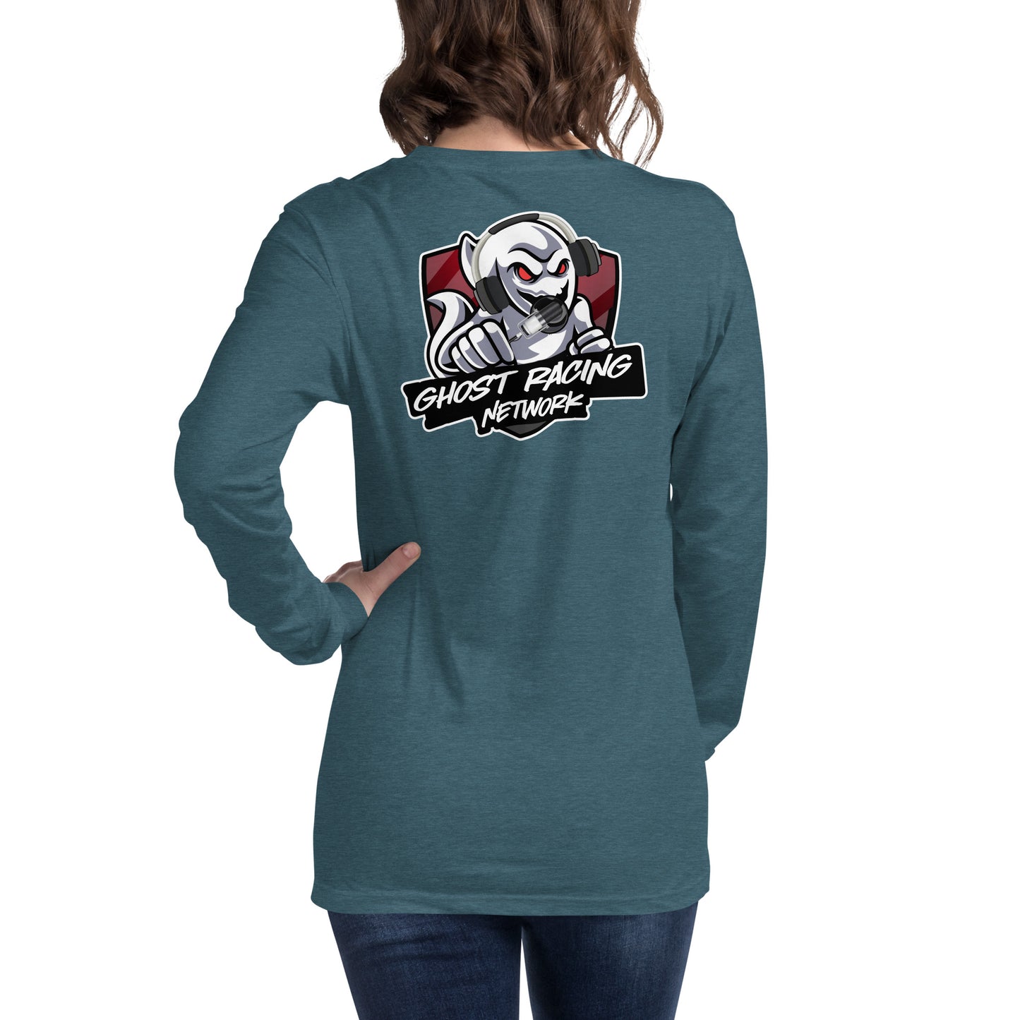 Ghost Racing Network Unisex Long Sleeve Tee | Bella + Canvas 3501