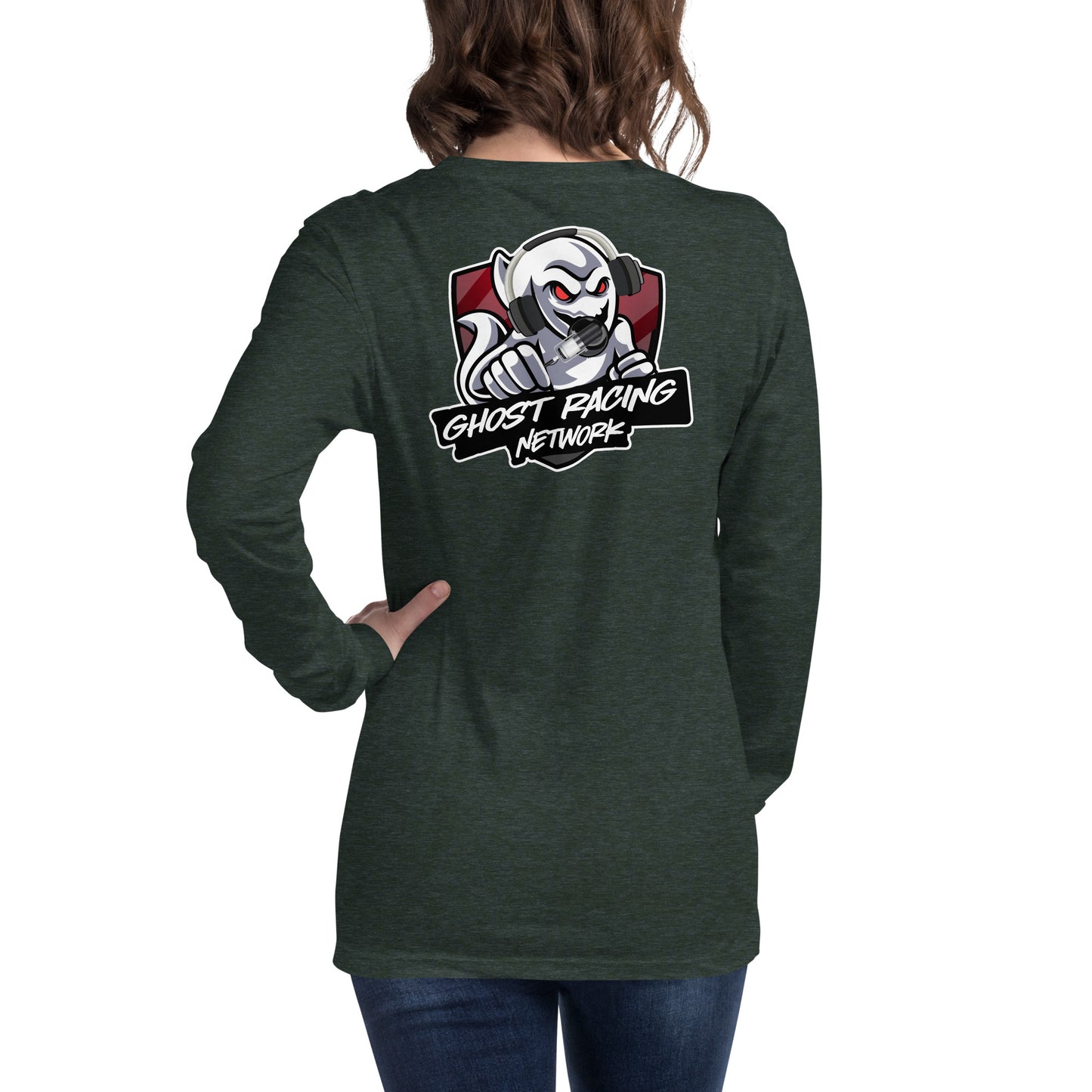 Ghost Racing Network Unisex Long Sleeve Tee | Bella + Canvas 3501