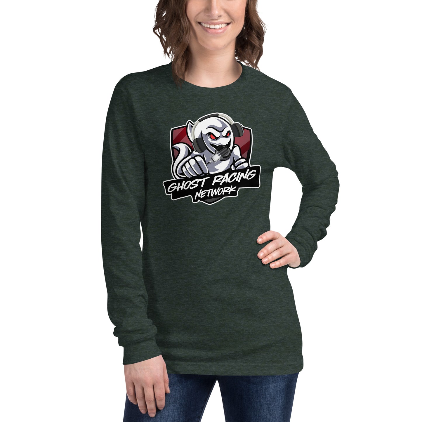 Ghost Racing Network Unisex Long Sleeve Tee | Bella + Canvas 3501