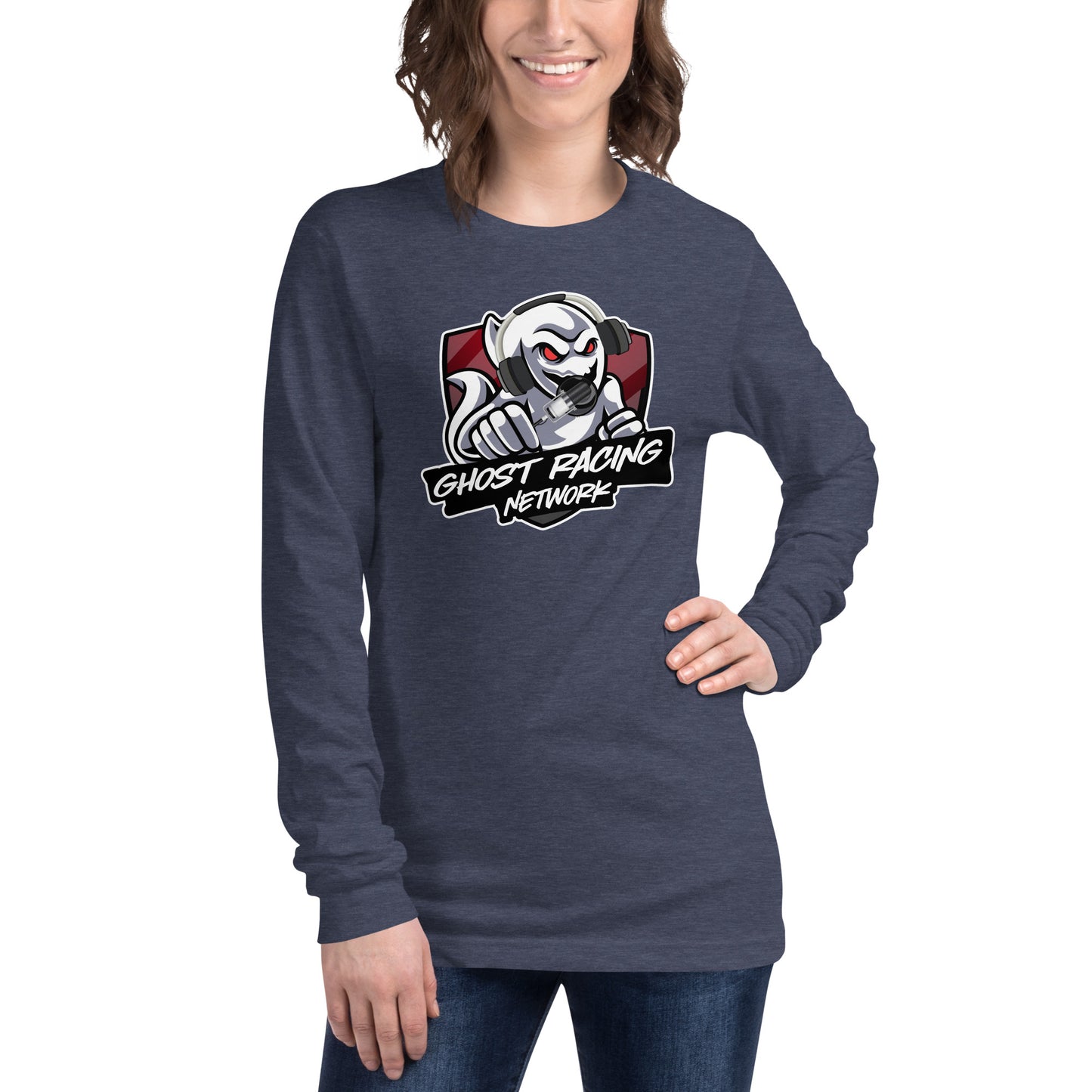Ghost Racing Network Unisex Long Sleeve Tee | Bella + Canvas 3501