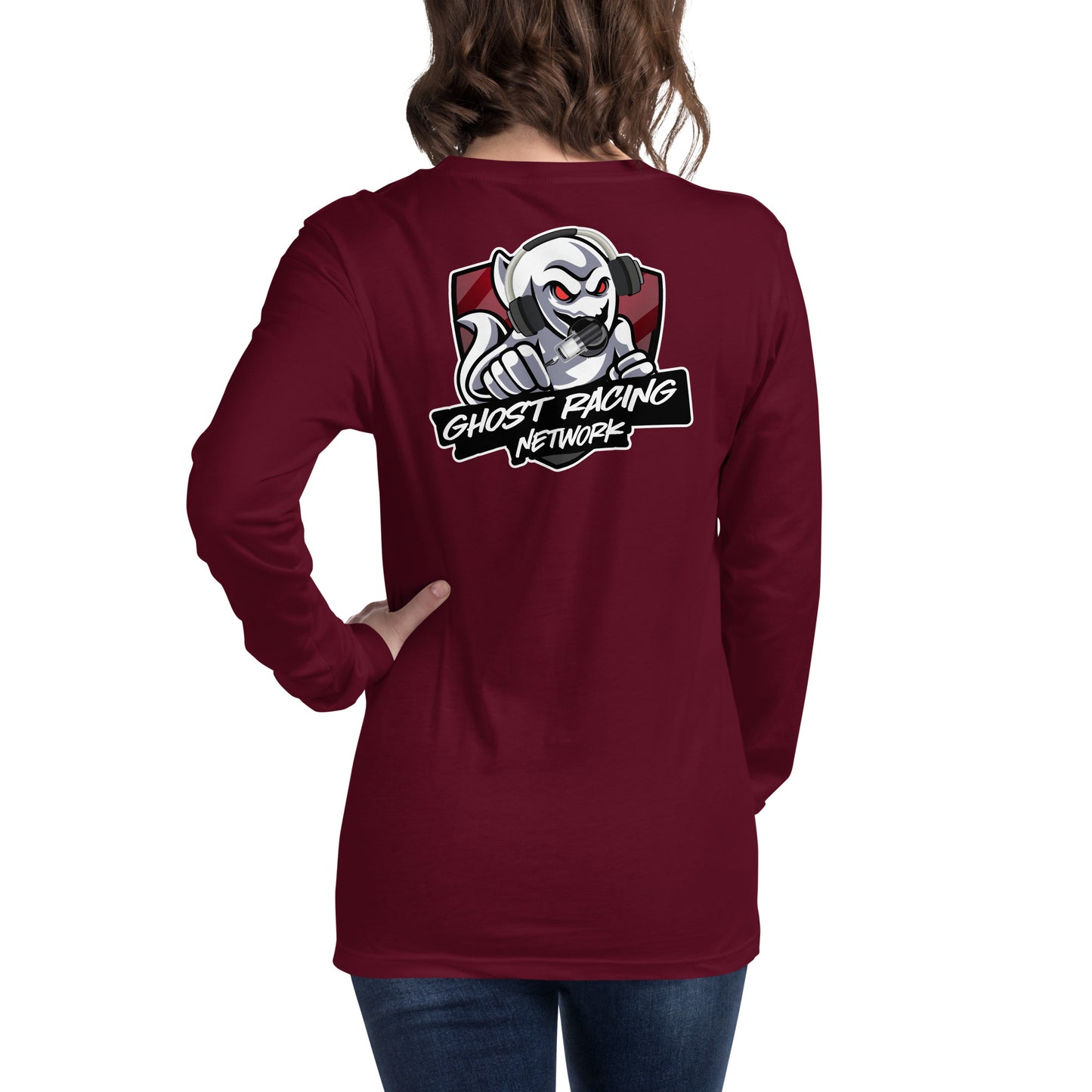 Ghost Racing Network Unisex Long Sleeve Tee | Bella + Canvas 3501