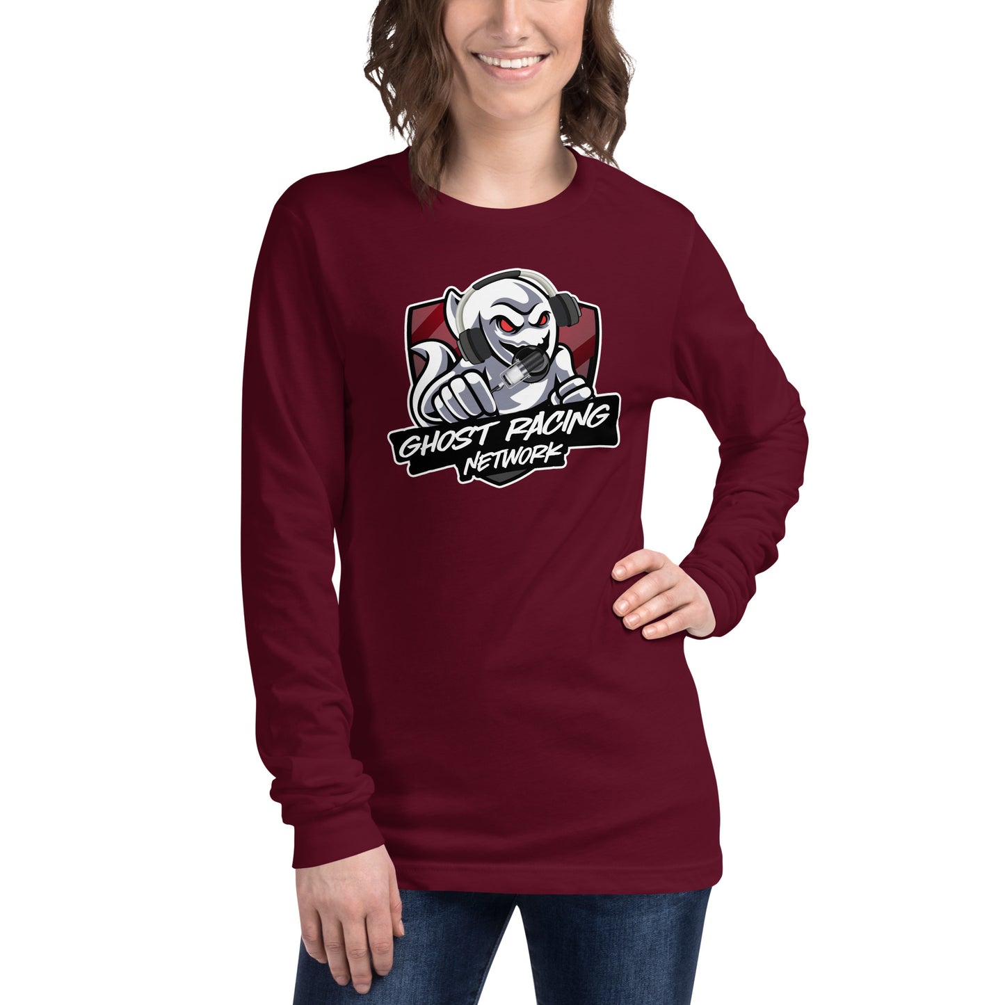 Ghost Racing Network Unisex Long Sleeve Tee | Bella + Canvas 3501