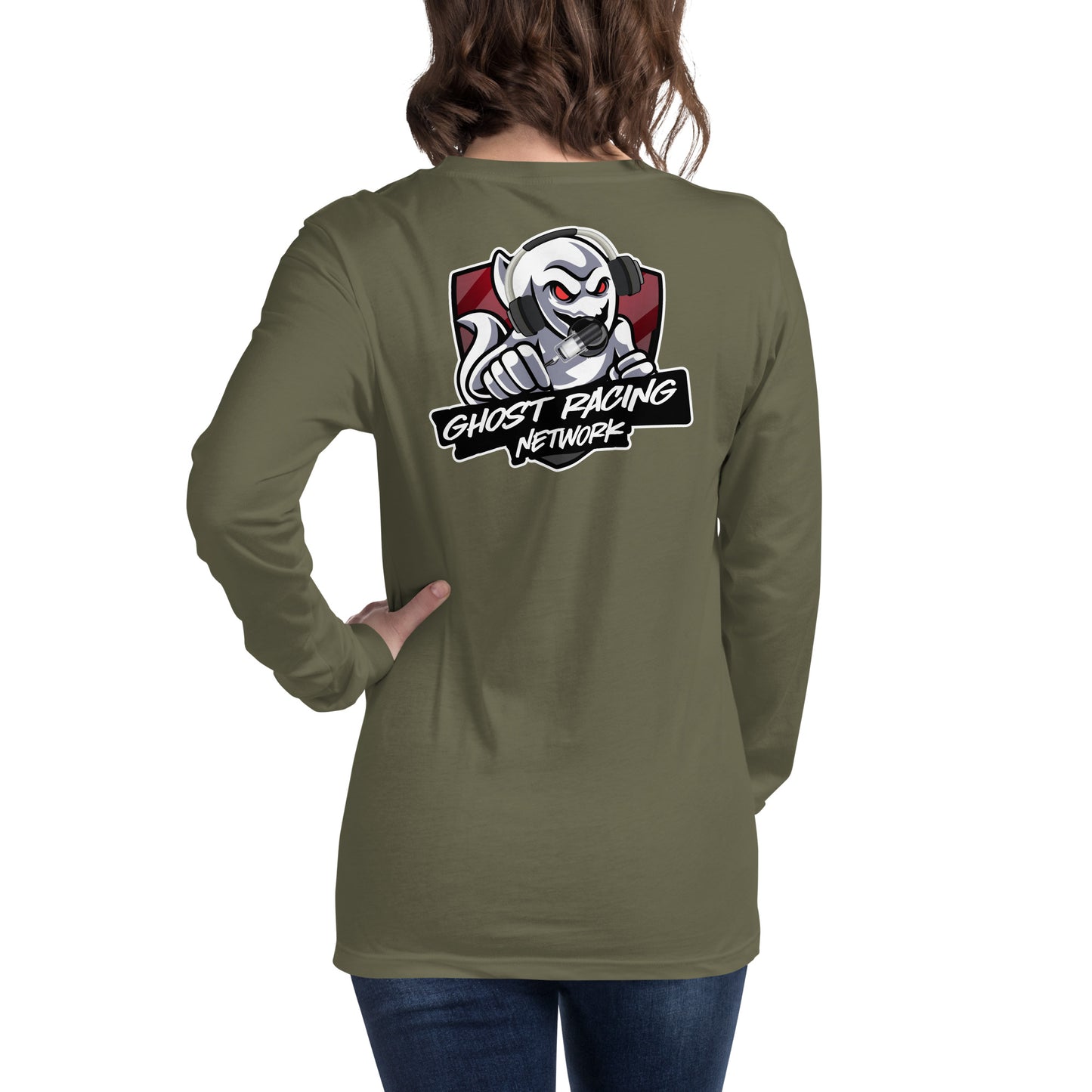 Ghost Racing Network Unisex Long Sleeve Tee | Bella + Canvas 3501