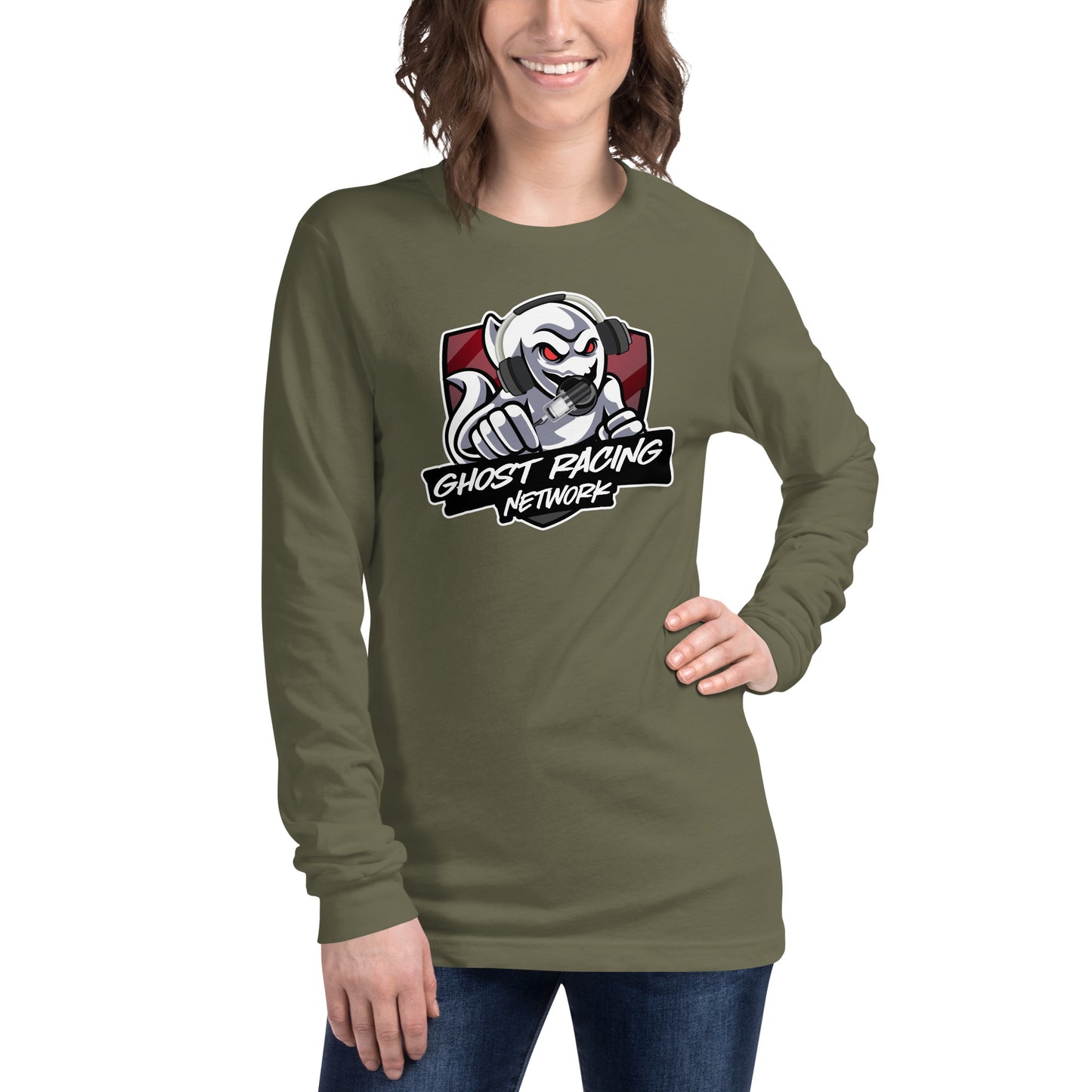 Ghost Racing Network Unisex Long Sleeve Tee | Bella + Canvas 3501
