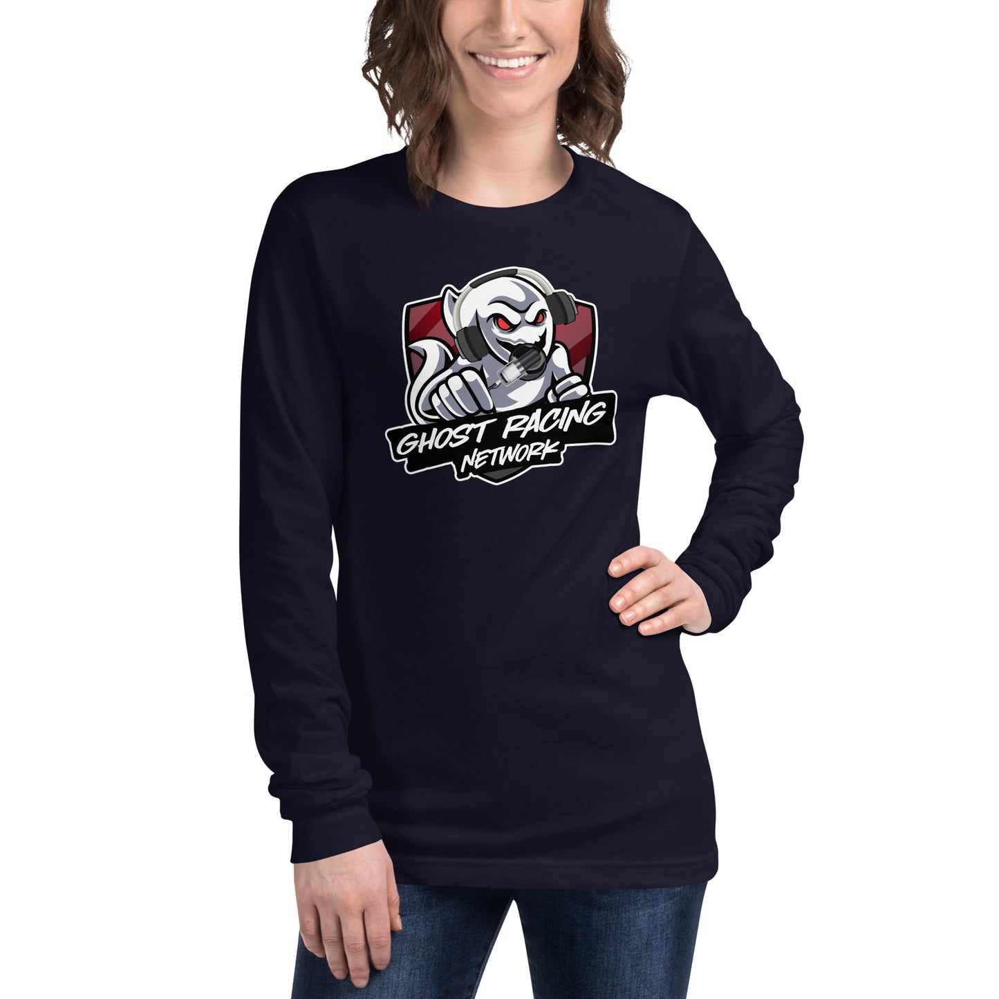 Ghost Racing Network Unisex Long Sleeve Tee | Bella + Canvas 3501