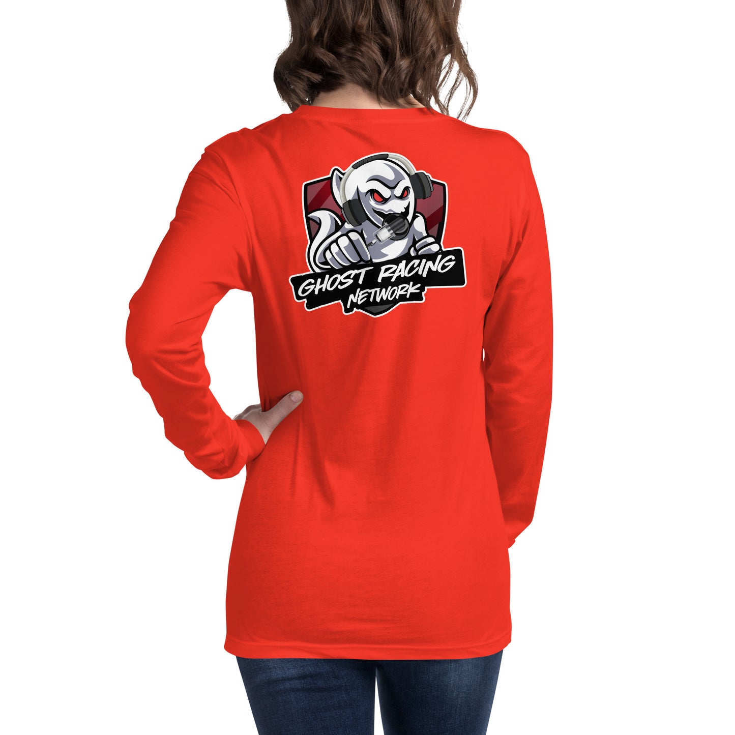 Ghost Racing Network Unisex Long Sleeve Tee | Bella + Canvas 3501