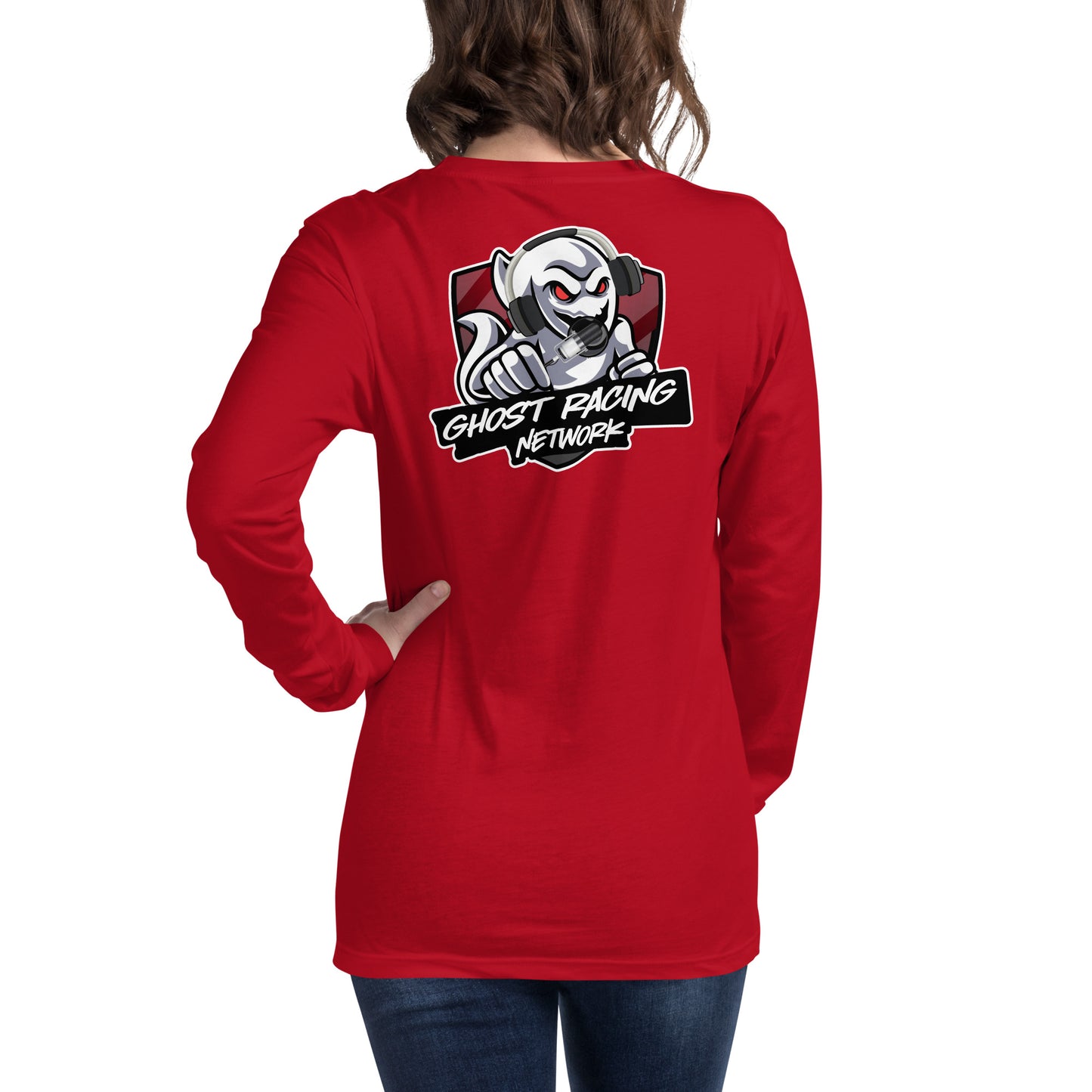 Ghost Racing Network Unisex Long Sleeve Tee | Bella + Canvas 3501