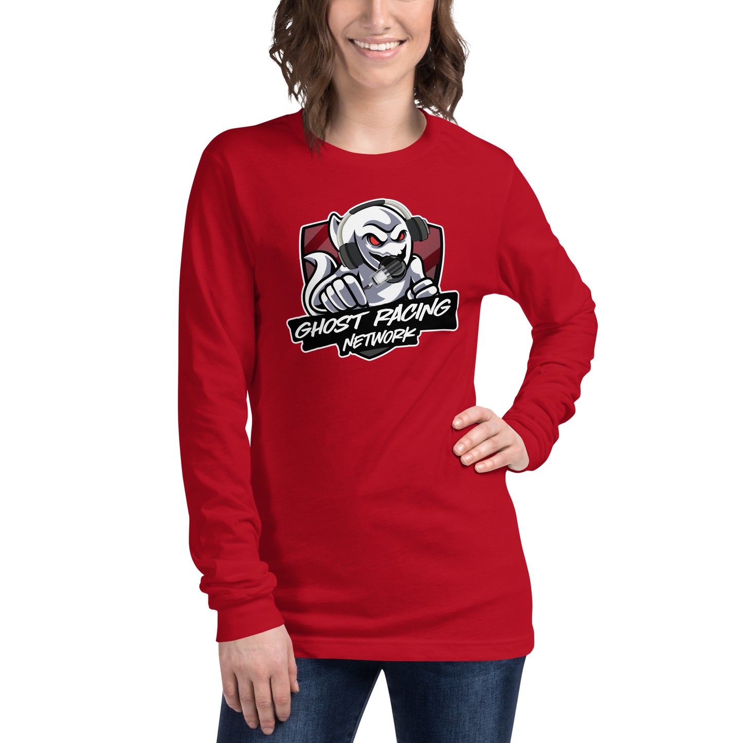 Ghost Racing Network Unisex Long Sleeve Tee | Bella + Canvas 3501