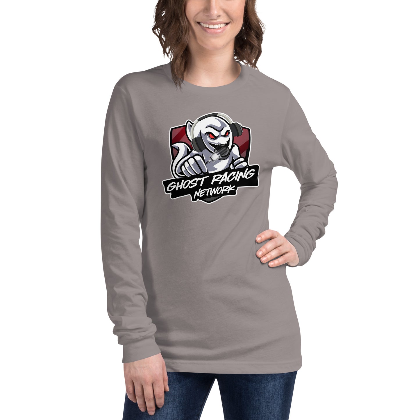 Ghost Racing Network Unisex Long Sleeve Tee | Bella + Canvas 3501