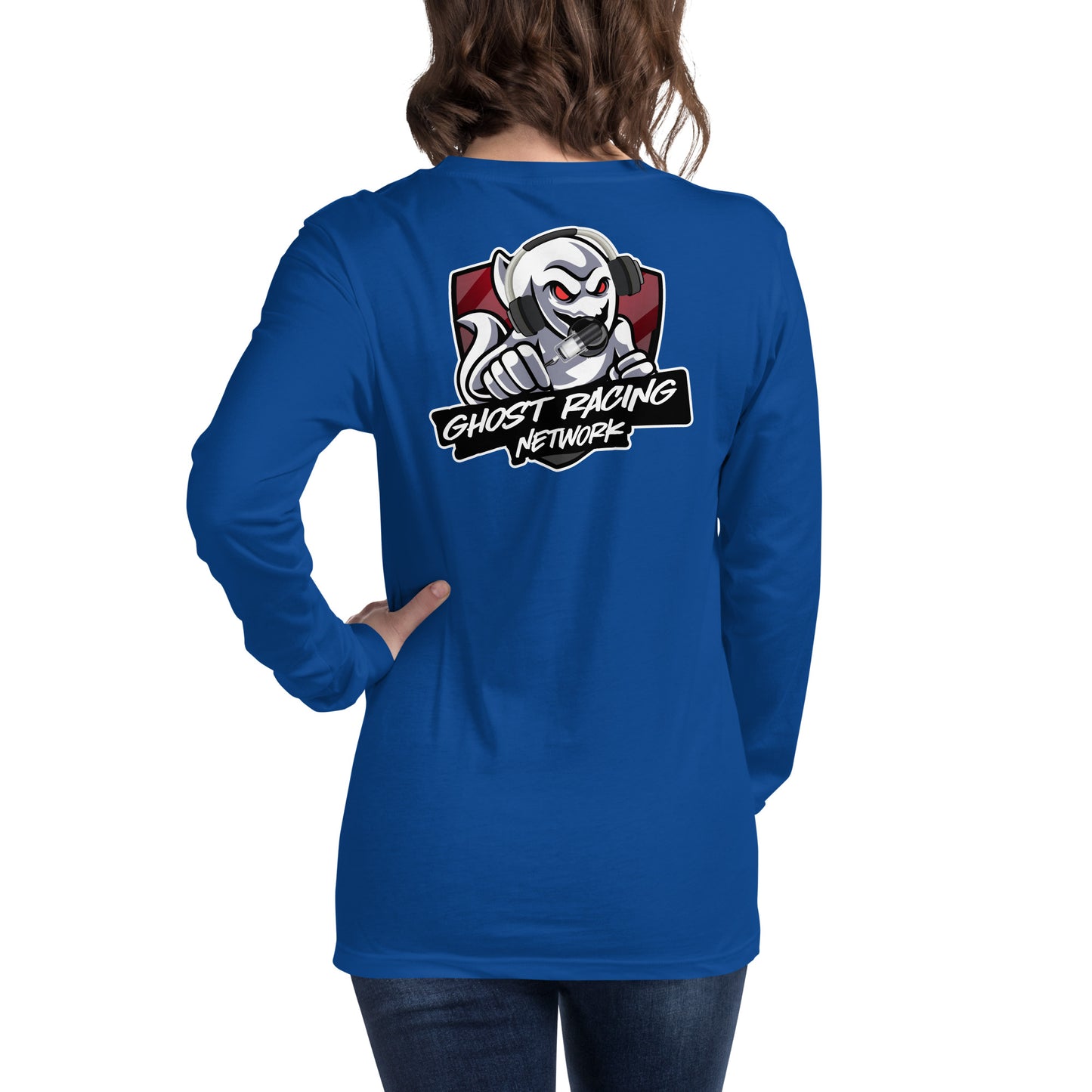 Ghost Racing Network Unisex Long Sleeve Tee | Bella + Canvas 3501