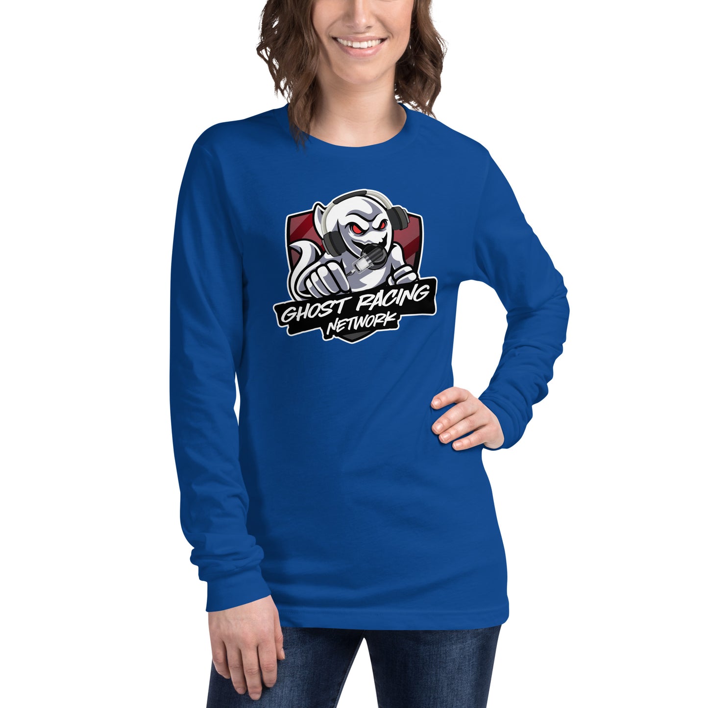 Ghost Racing Network Unisex Long Sleeve Tee | Bella + Canvas 3501