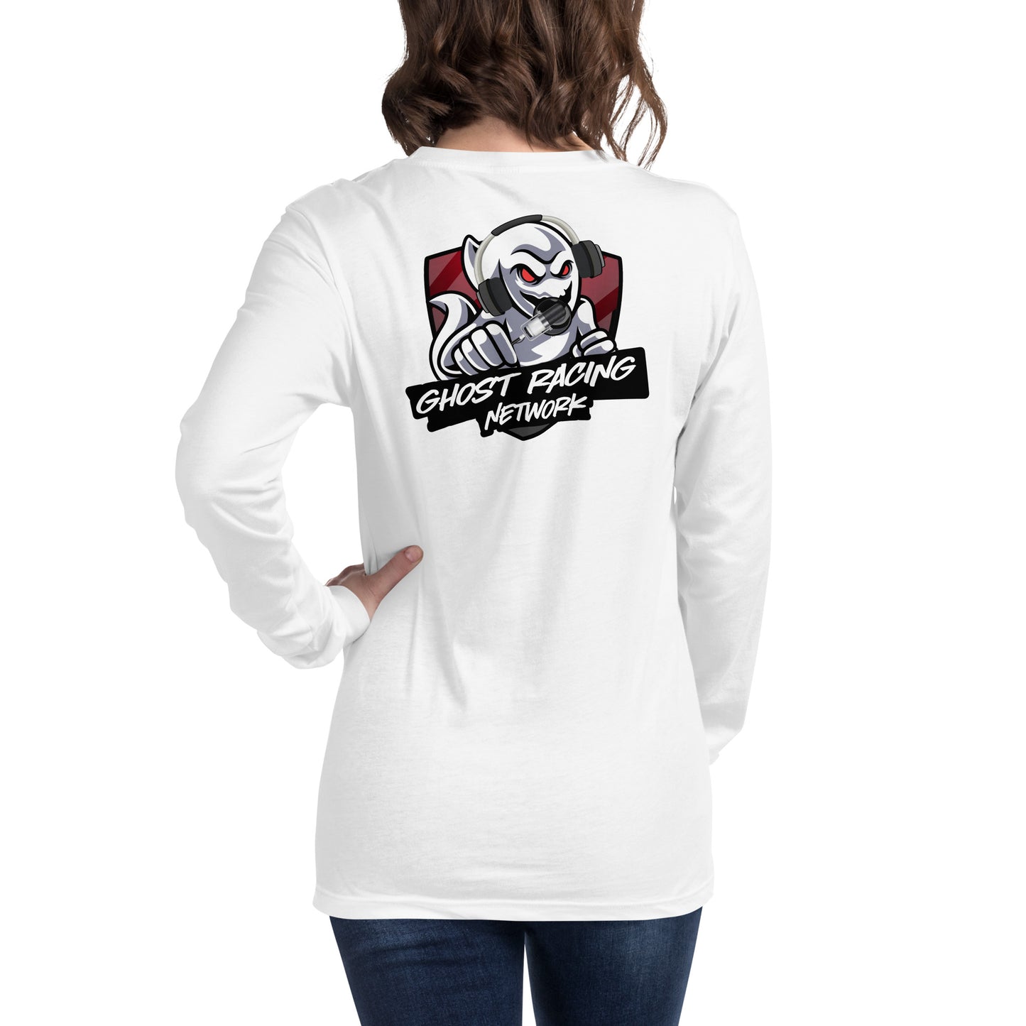 Ghost Racing Network Unisex Long Sleeve Tee | Bella + Canvas 3501