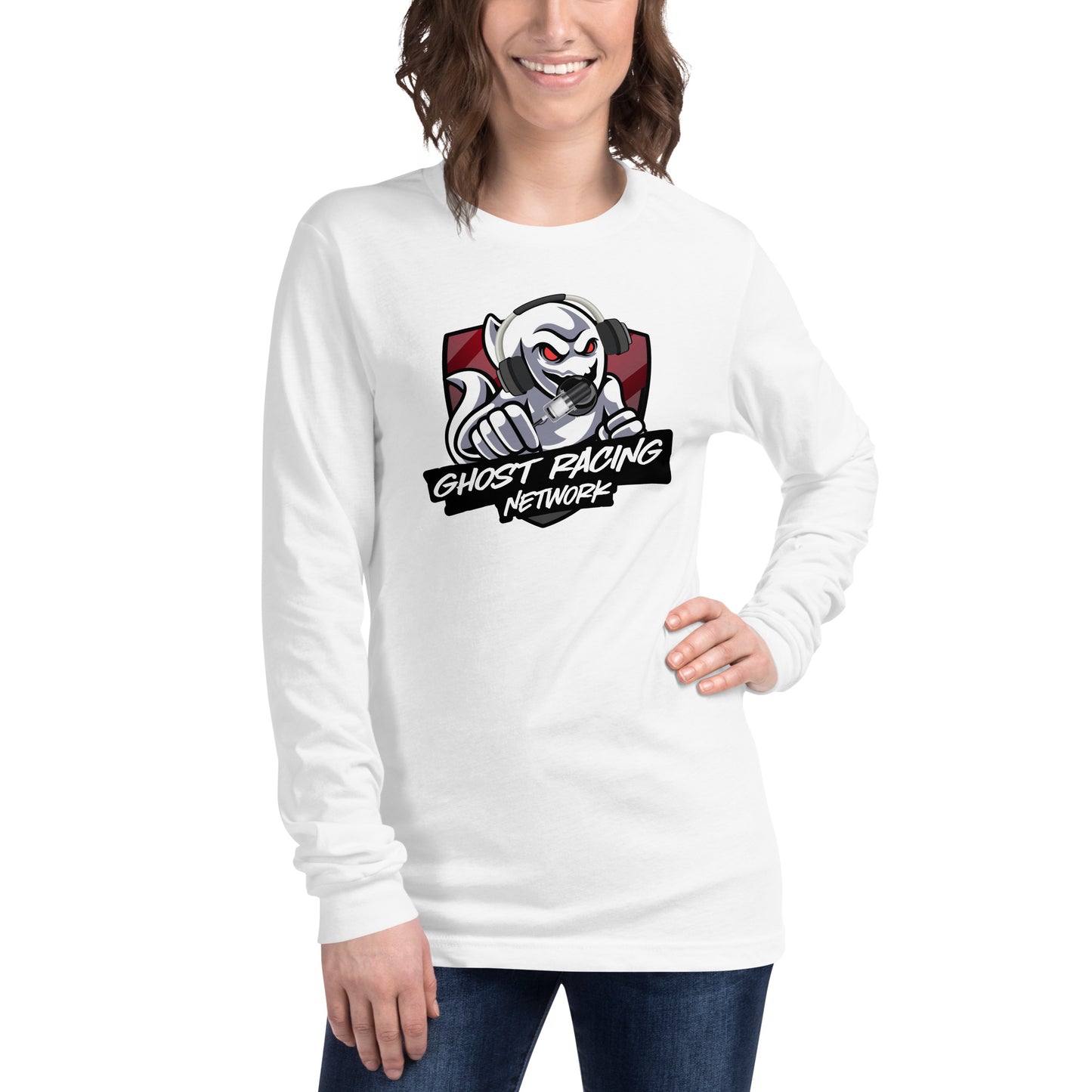 Ghost Racing Network Unisex Long Sleeve Tee | Bella + Canvas 3501
