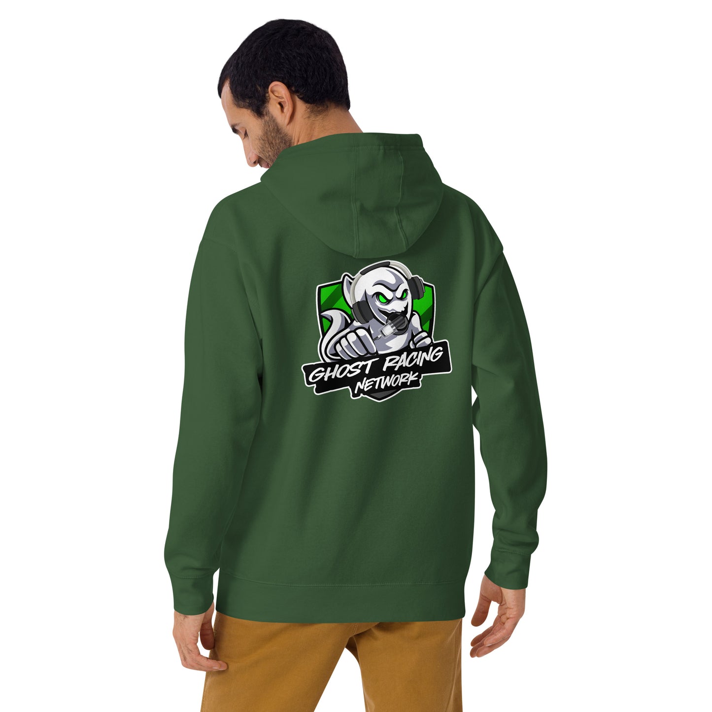 Green Ghost Racing Network Unisex Premium Hoodie | Cotton Heritage M2580