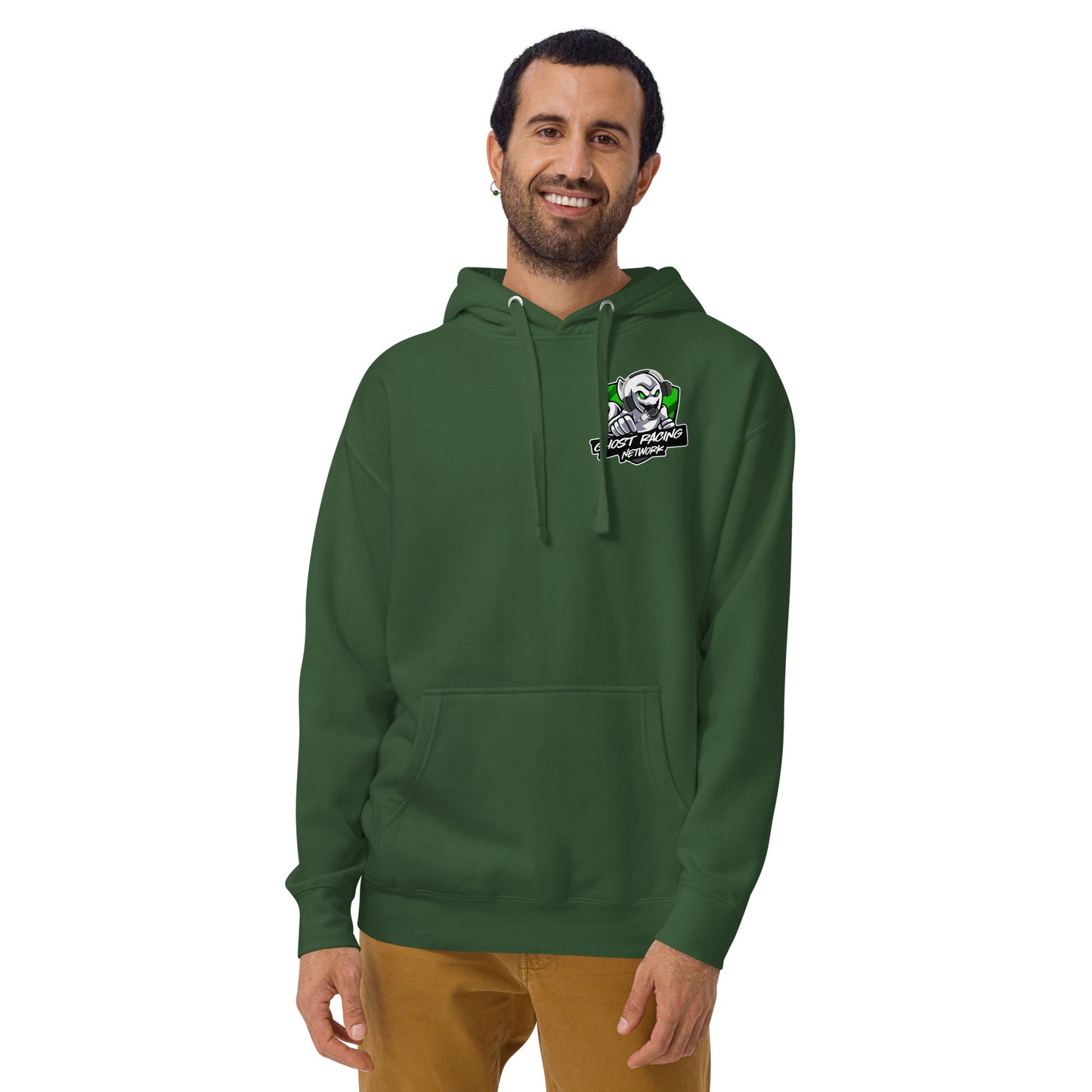 Green Ghost Racing Network Unisex Premium Hoodie | Cotton Heritage M2580