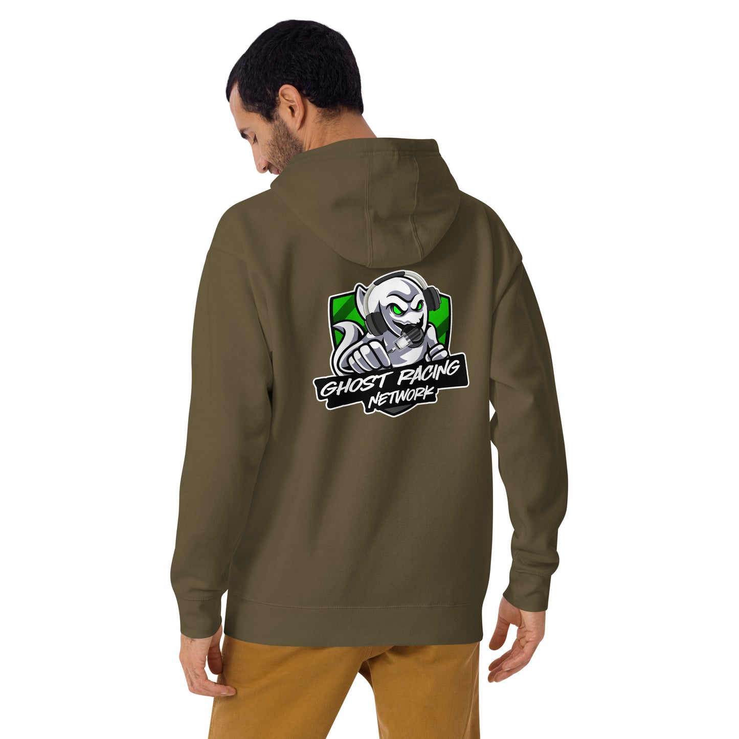 Green Ghost Racing Network Unisex Premium Hoodie | Cotton Heritage M2580