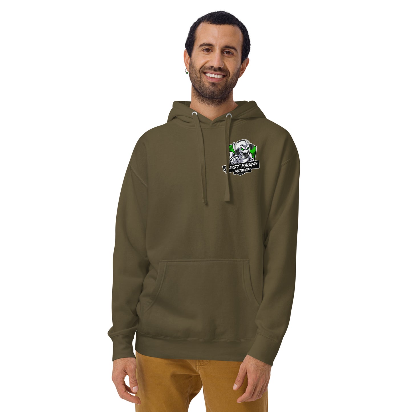 Green Ghost Racing Network Unisex Premium Hoodie | Cotton Heritage M2580